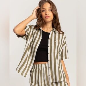 NWT - BRIXTON Mykonos Womens Button Up Top - Various Sizes